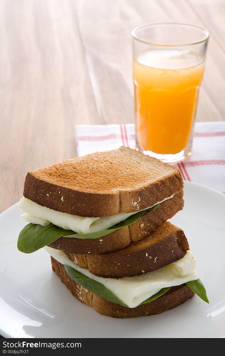 Egg white sandwich