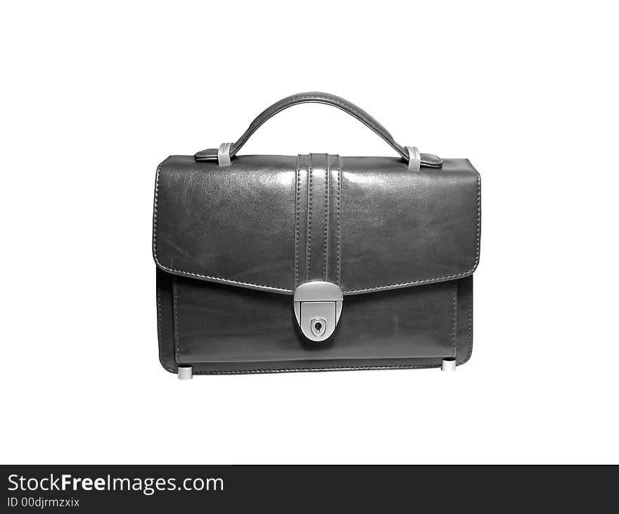 Briefcase (case) on white background, isolated, insulated, with clipping path for photoshop, with path, for designer. Briefcase (case) on white background, isolated, insulated, with clipping path for photoshop, with path, for designer