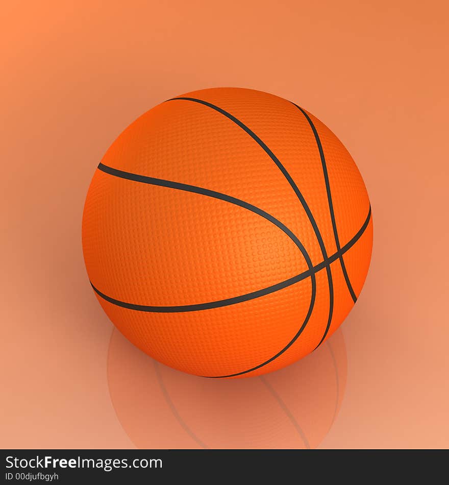 Basketball ball isolated