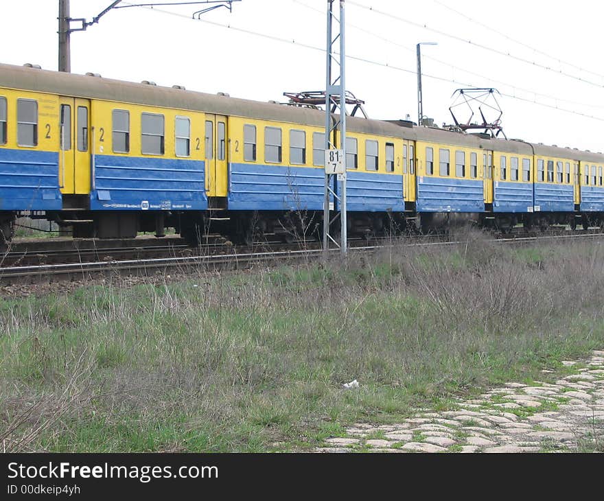 Suburban passanger train in Poland. Suburban passanger train in Poland