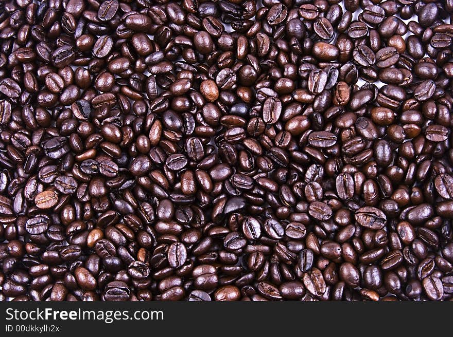 Close up of coffee bean as background. Close up of coffee bean as background.