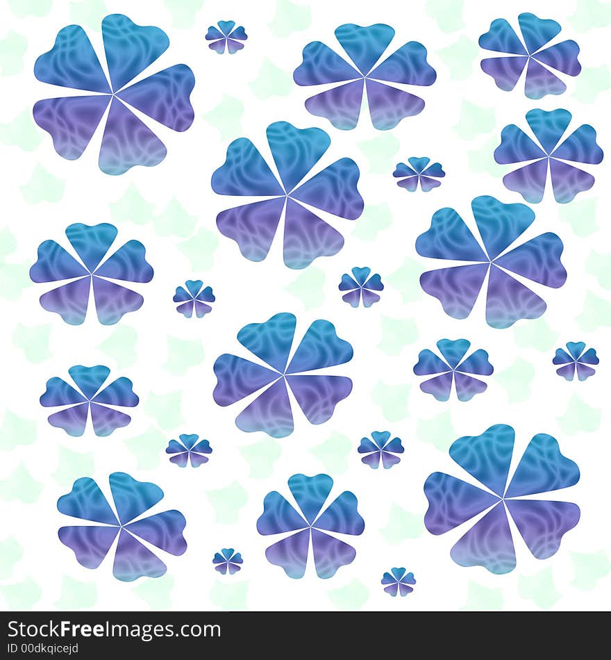 Abstract  blue flower pattern paper  scrapbook background. Abstract  blue flower pattern paper  scrapbook background