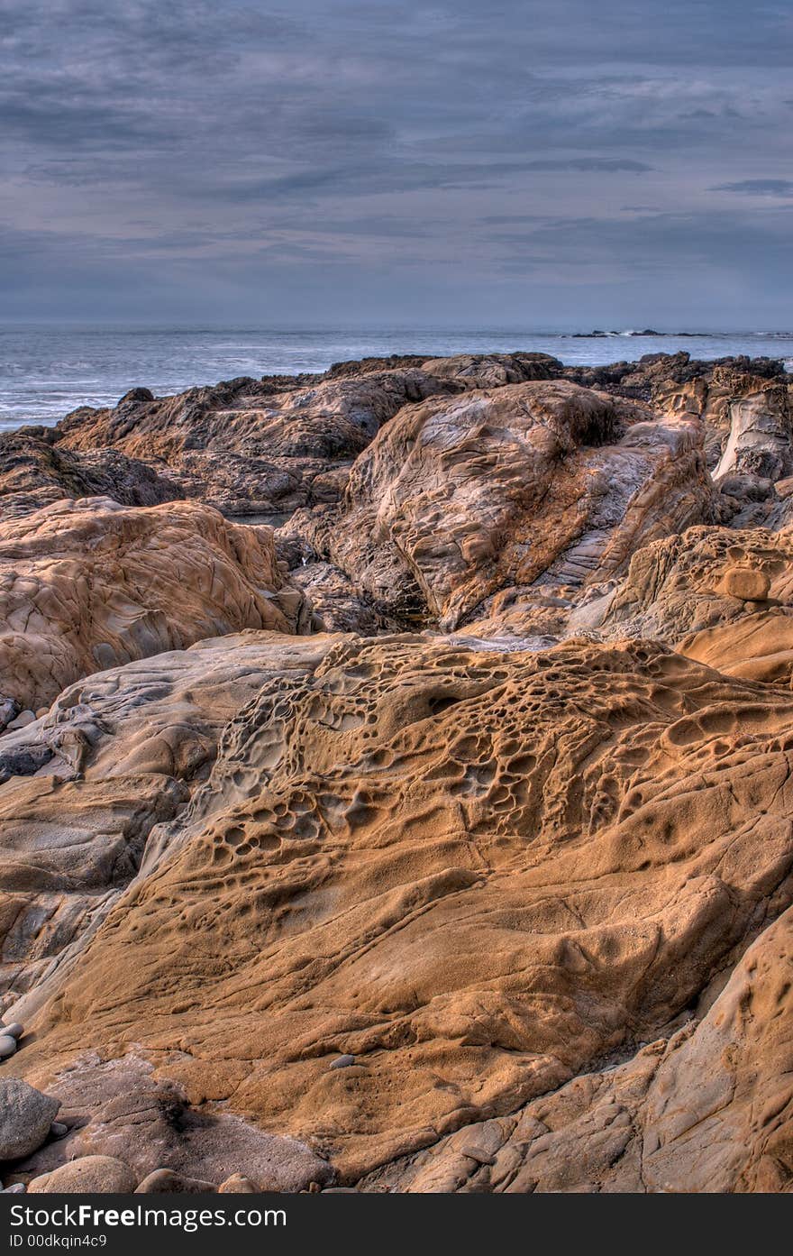 HDRI photo of coastline of Pacific ocean. HDRI photo of coastline of Pacific ocean