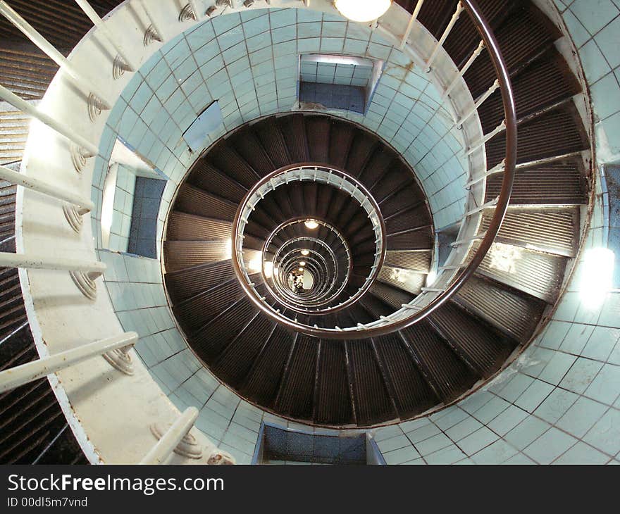 Stairs in lighthouse