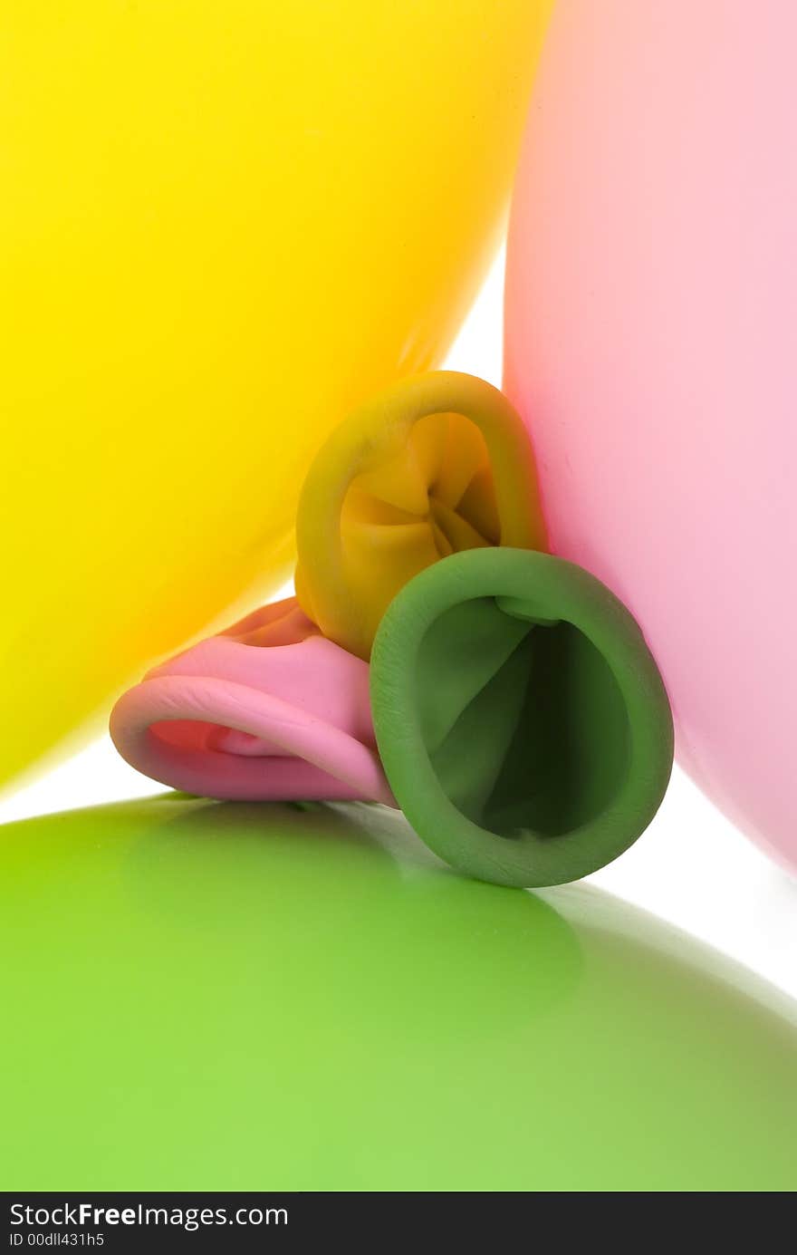 Closeup image of colorful balloons. Closeup image of colorful balloons.