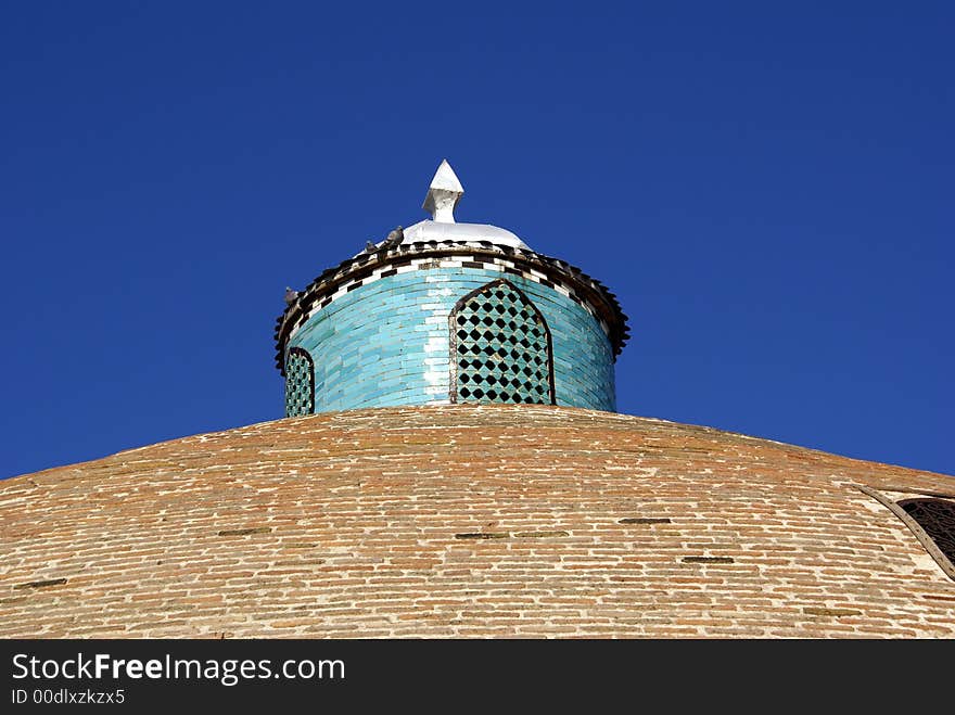 Top of the dome and small towe