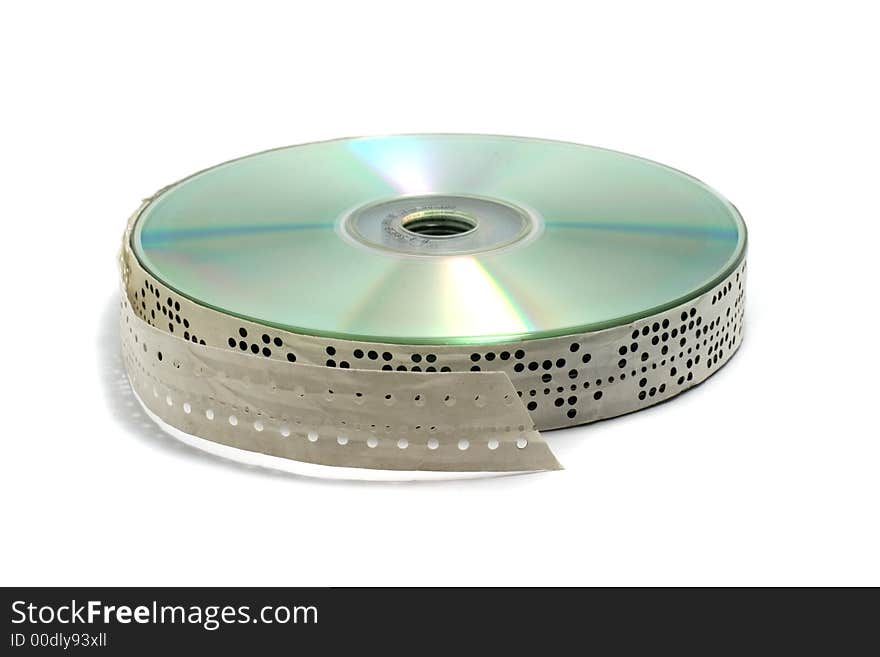 CD covered with punched type