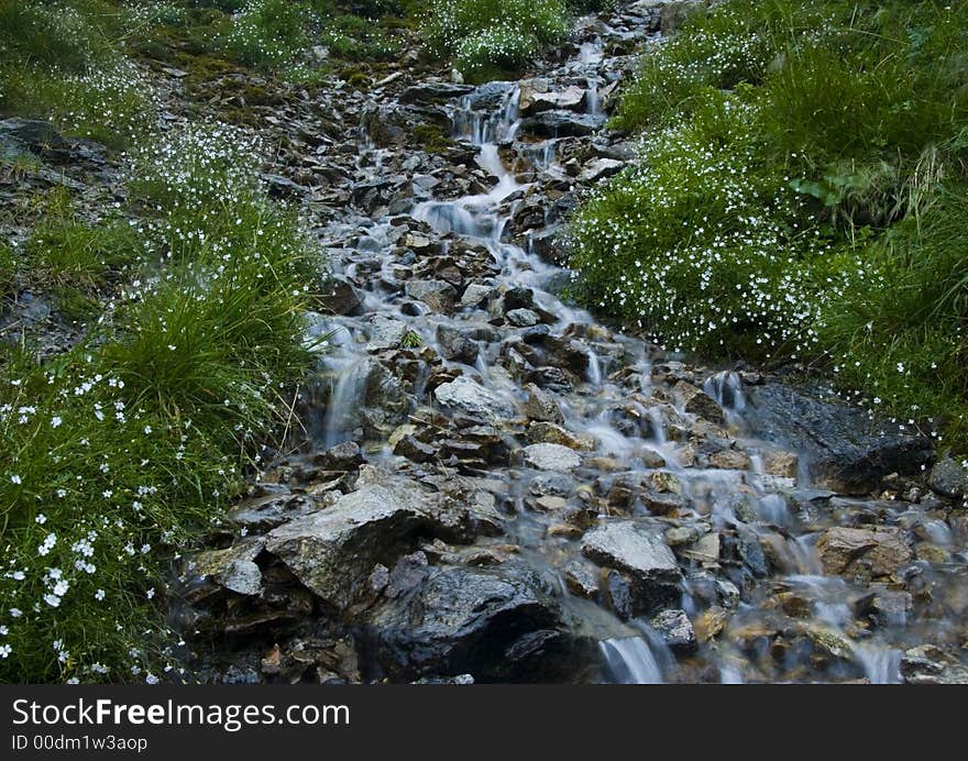 Stream in mountains