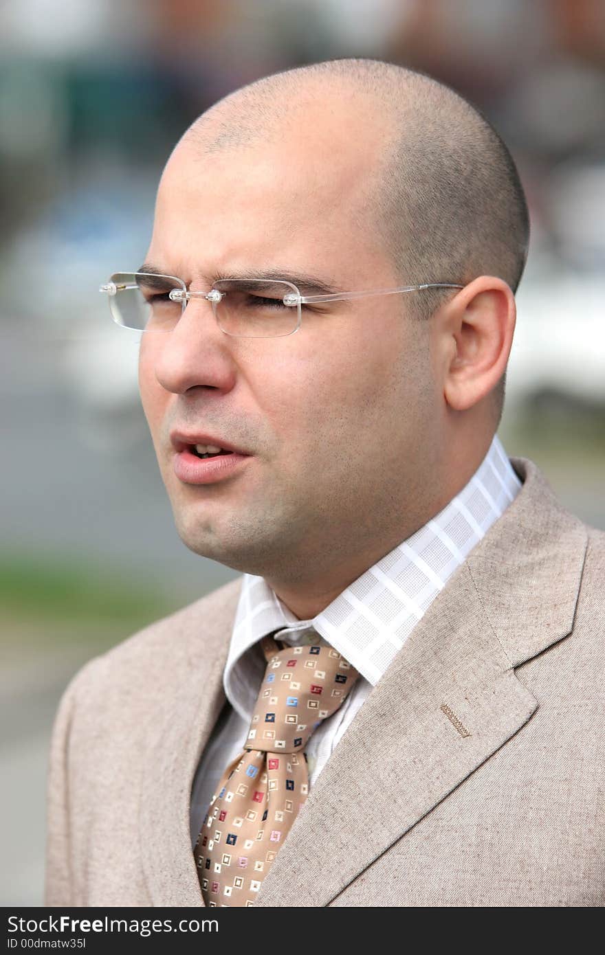 Portrait of a Businessman with eyeglasses