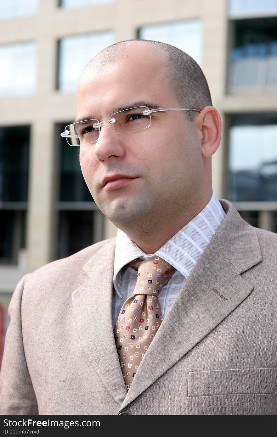 Portrait of a Businessman with eyeglasses