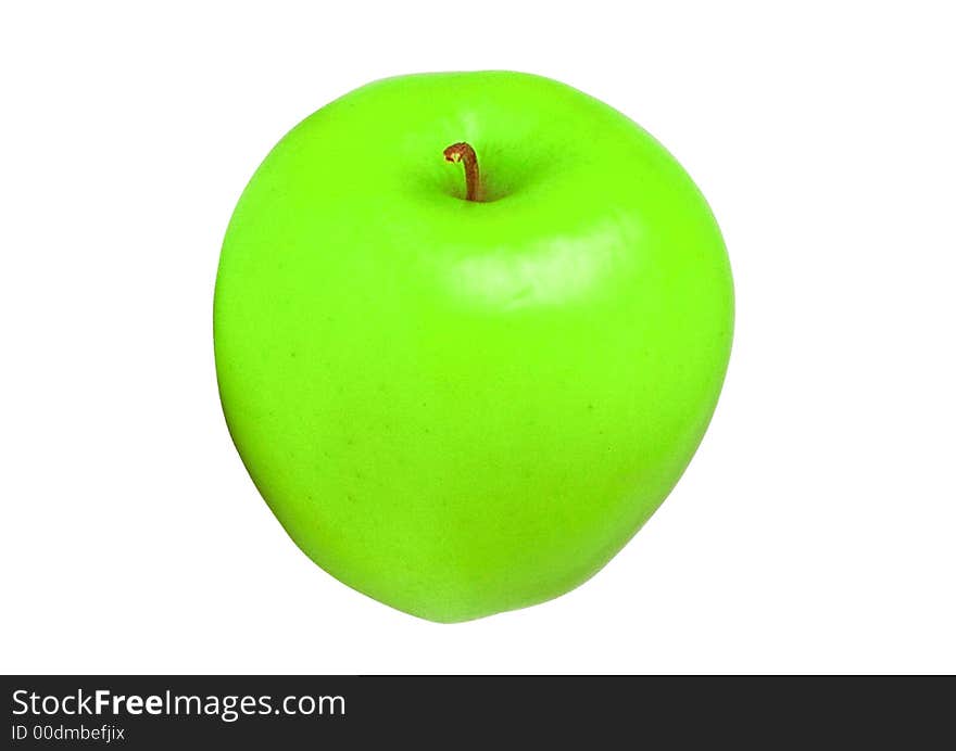 Apple green color isolated