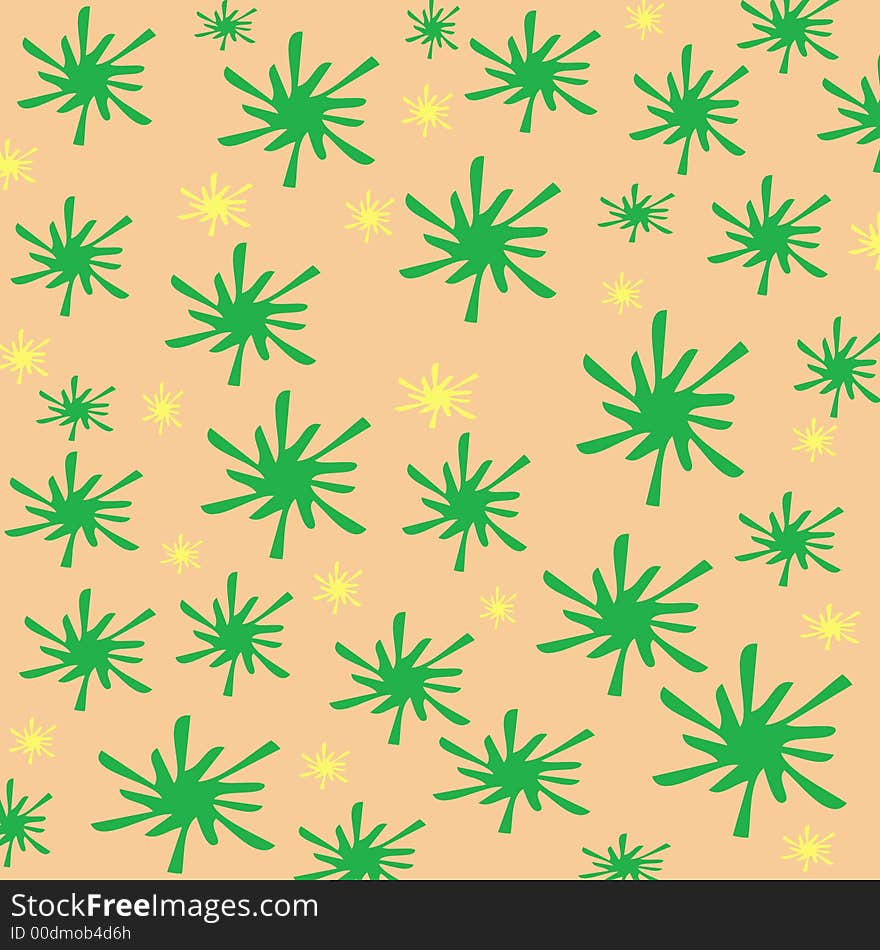 Green pattern gift wrap