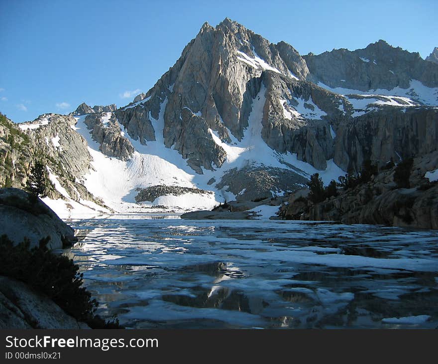 Icefloe-covered Lake