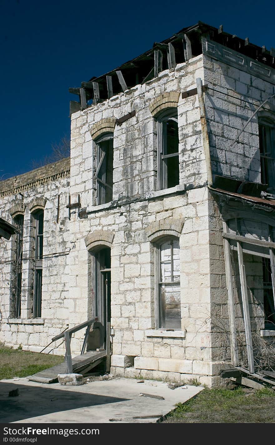 An old jail abandoned many years ago on the verge of ruin due to neglect. An old jail abandoned many years ago on the verge of ruin due to neglect.