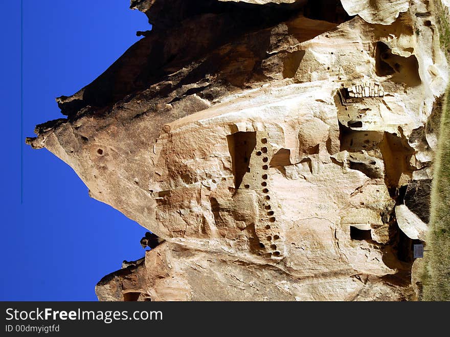 Rock church in Zelve, Cappadocia. Rock church in Zelve, Cappadocia