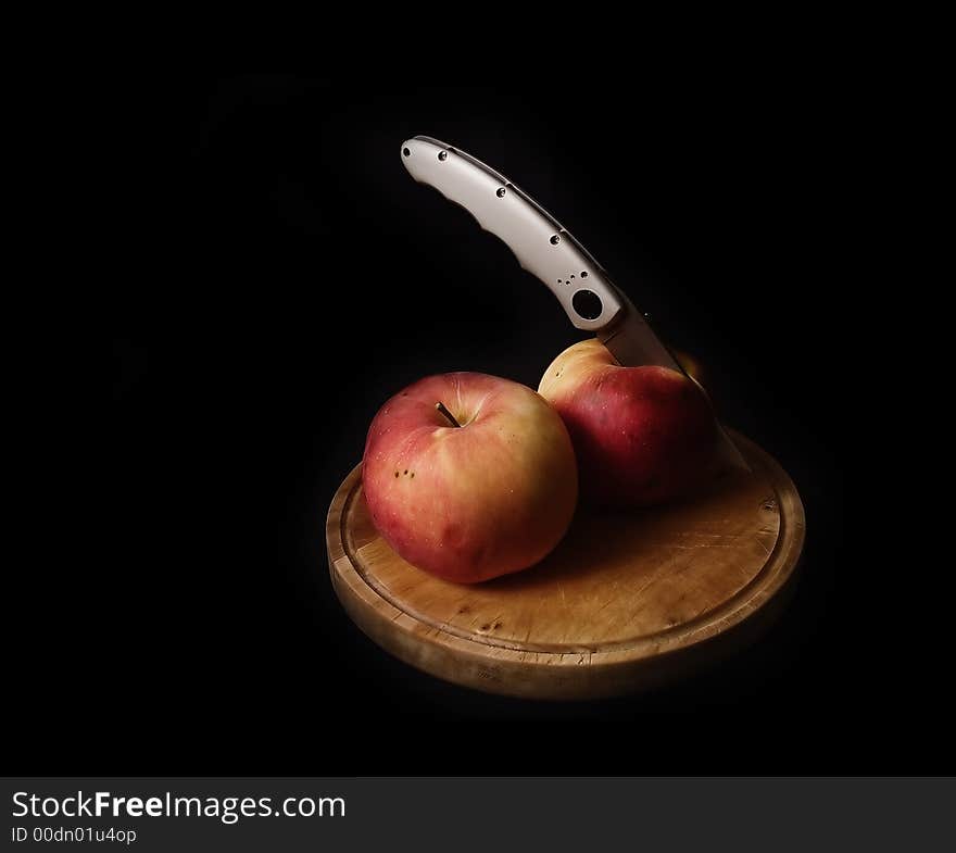 Apple With Knife