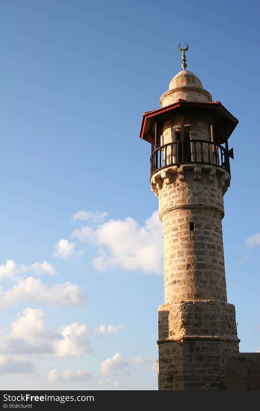 A mosque in the old port city of Jaffa in Israel. A mosque in the old port city of Jaffa in Israel