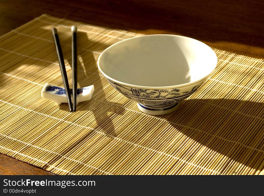 Chinease Bowl And Chopsticks