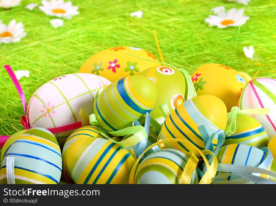 Easter Eggs A Background