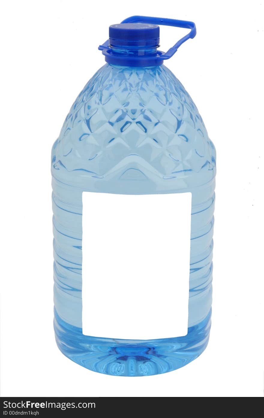 Big bottle of water with label leaved blank