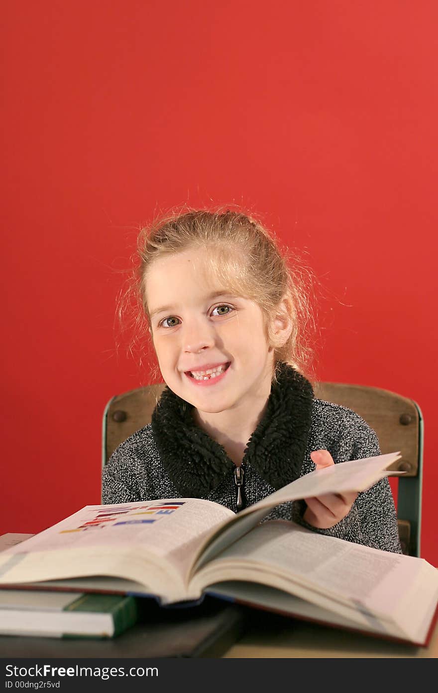 Shot of a little girl studying smile