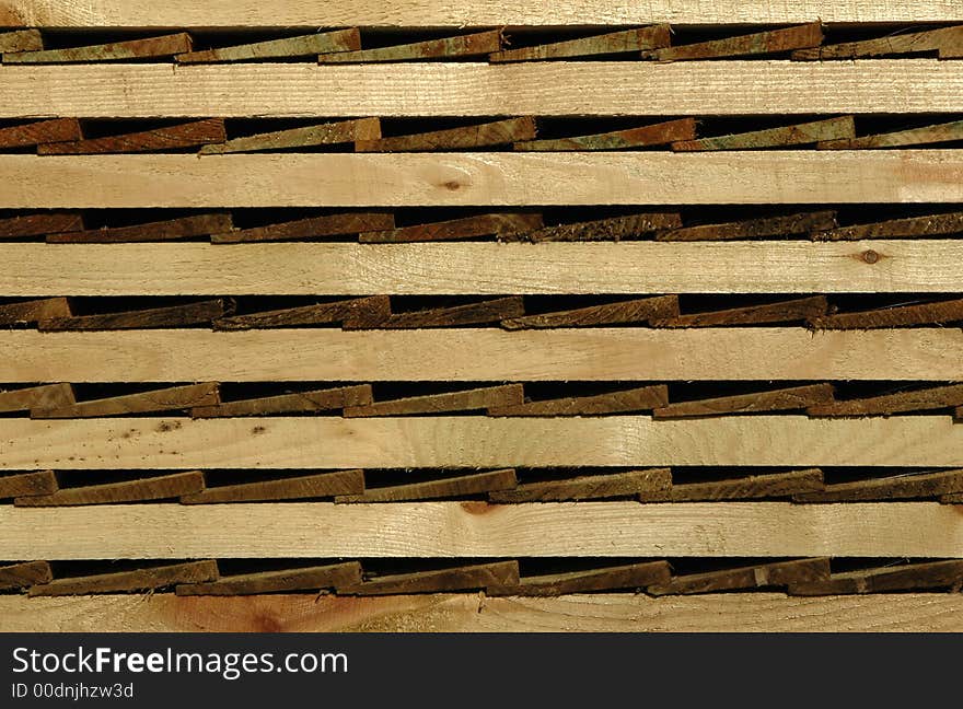 stack of wooden fencing panels. stack of wooden fencing panels