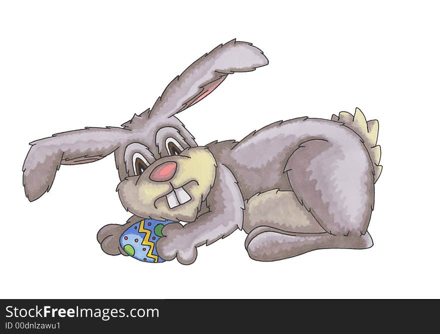 Easter Bunny With Easter Egg