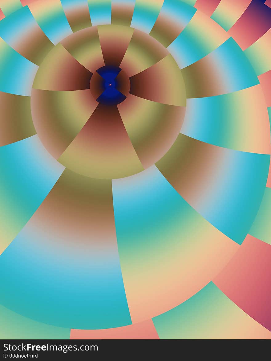 Abstract fractal image resembling a 3d checkerboard target