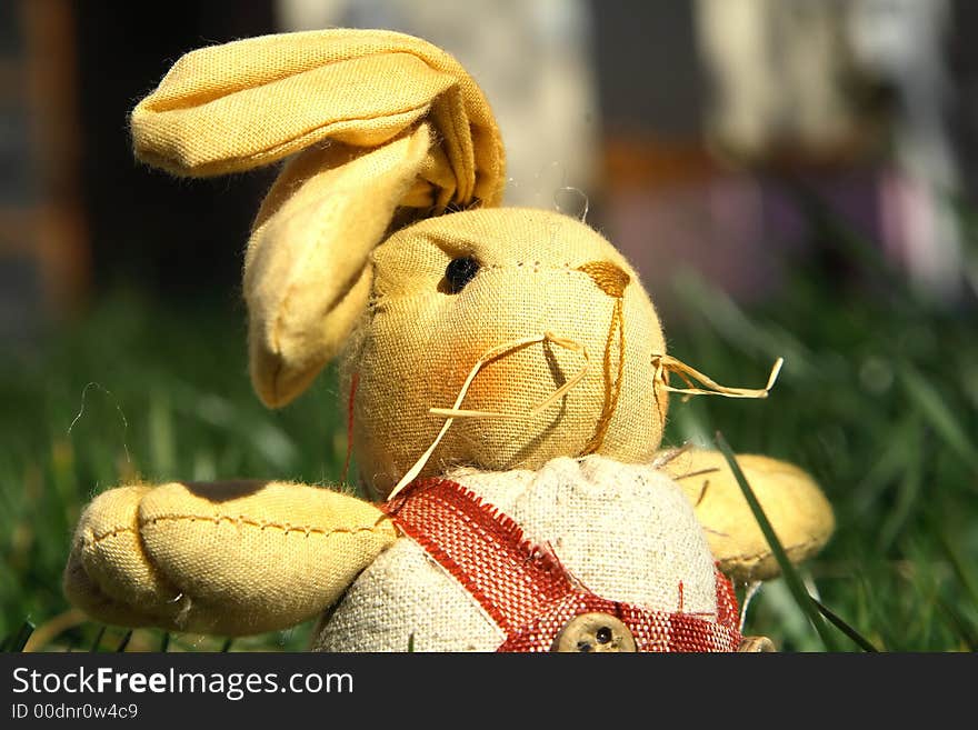 Textile easter rabbit