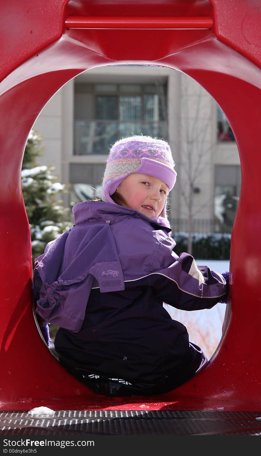 Little Girl on a Playground