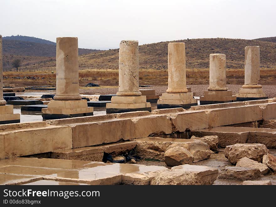 Columns in Pasargadae