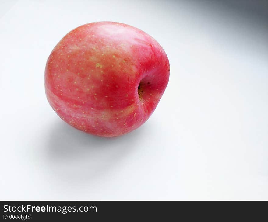 Red apple isolated on white