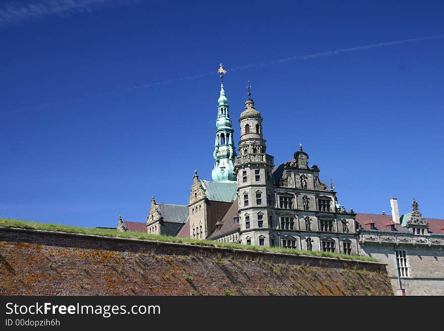 Kronborg castle in Helsingor, Denmark