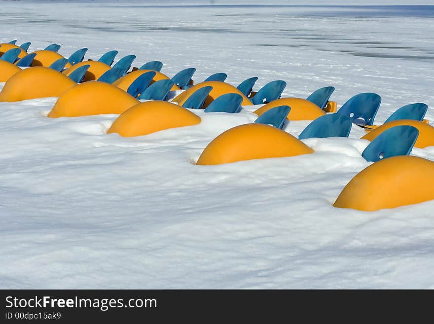 Pedal Boats In Winter