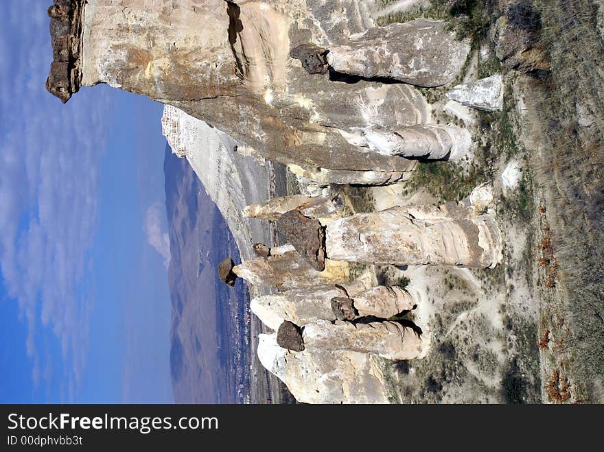 Rock near Chavushin, Cappadocia, Turkey