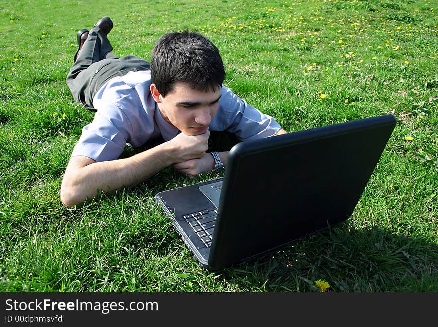 Young Man Relaxing