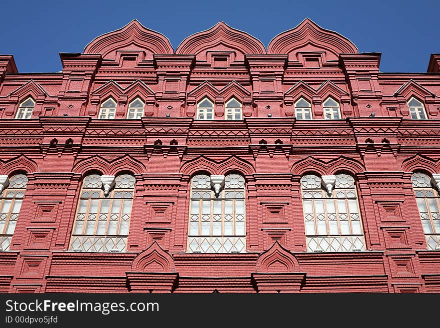 Museum of history on red square in moscow, russia. Museum of history on red square in moscow, russia