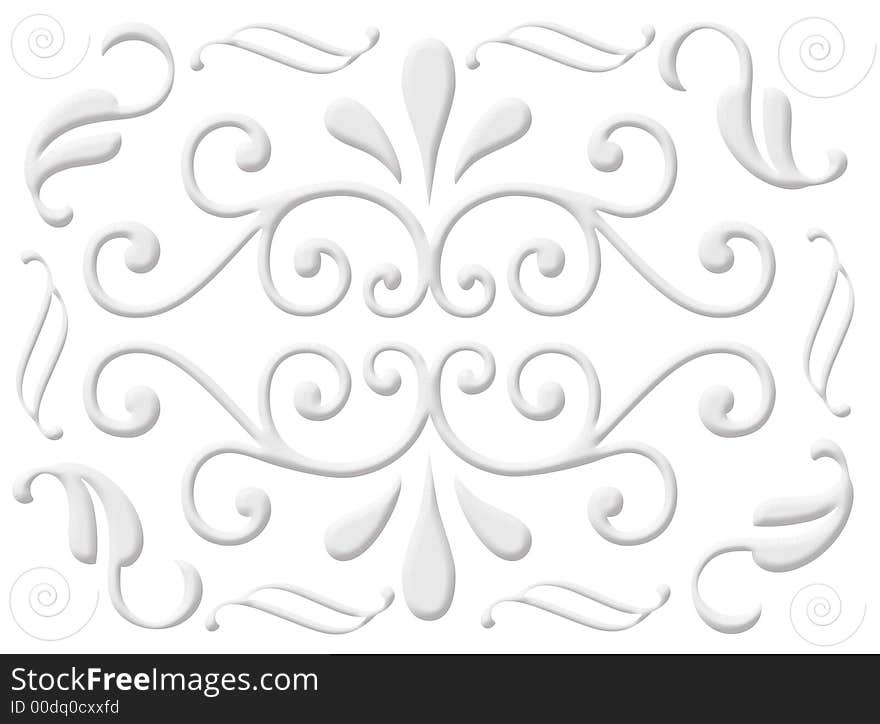 An abstract background with some abstract shapes as decoration