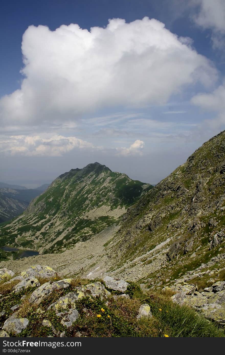 Retezat Mountains from Romanian Carpathians