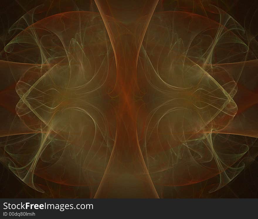 Bright Fractal Cross BG