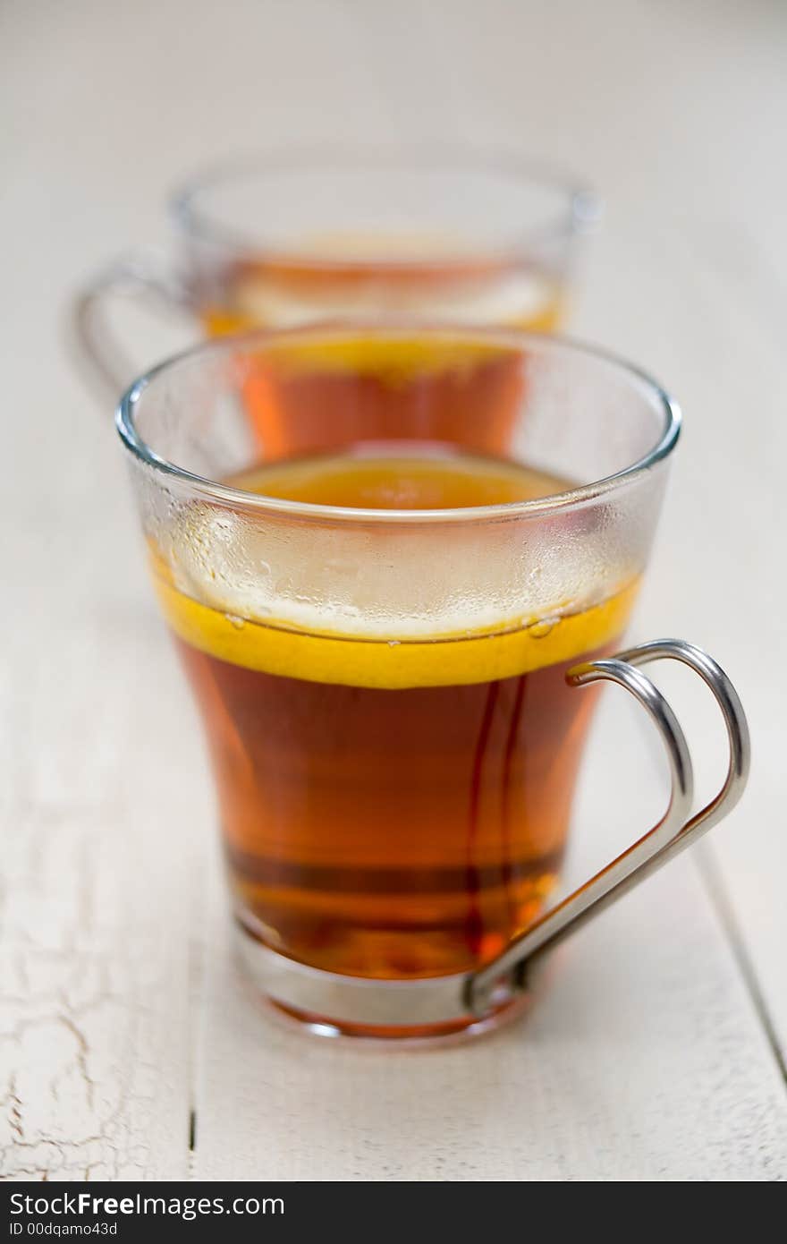 Hot Tea with lemon, this can be black tea or an herbal tea. Hot Tea with lemon, this can be black tea or an herbal tea