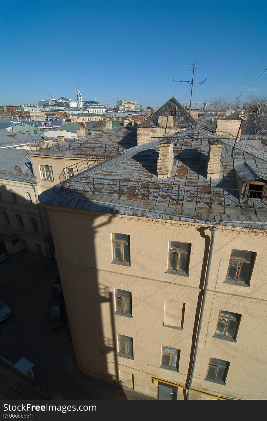 Old Moscow City Roofs