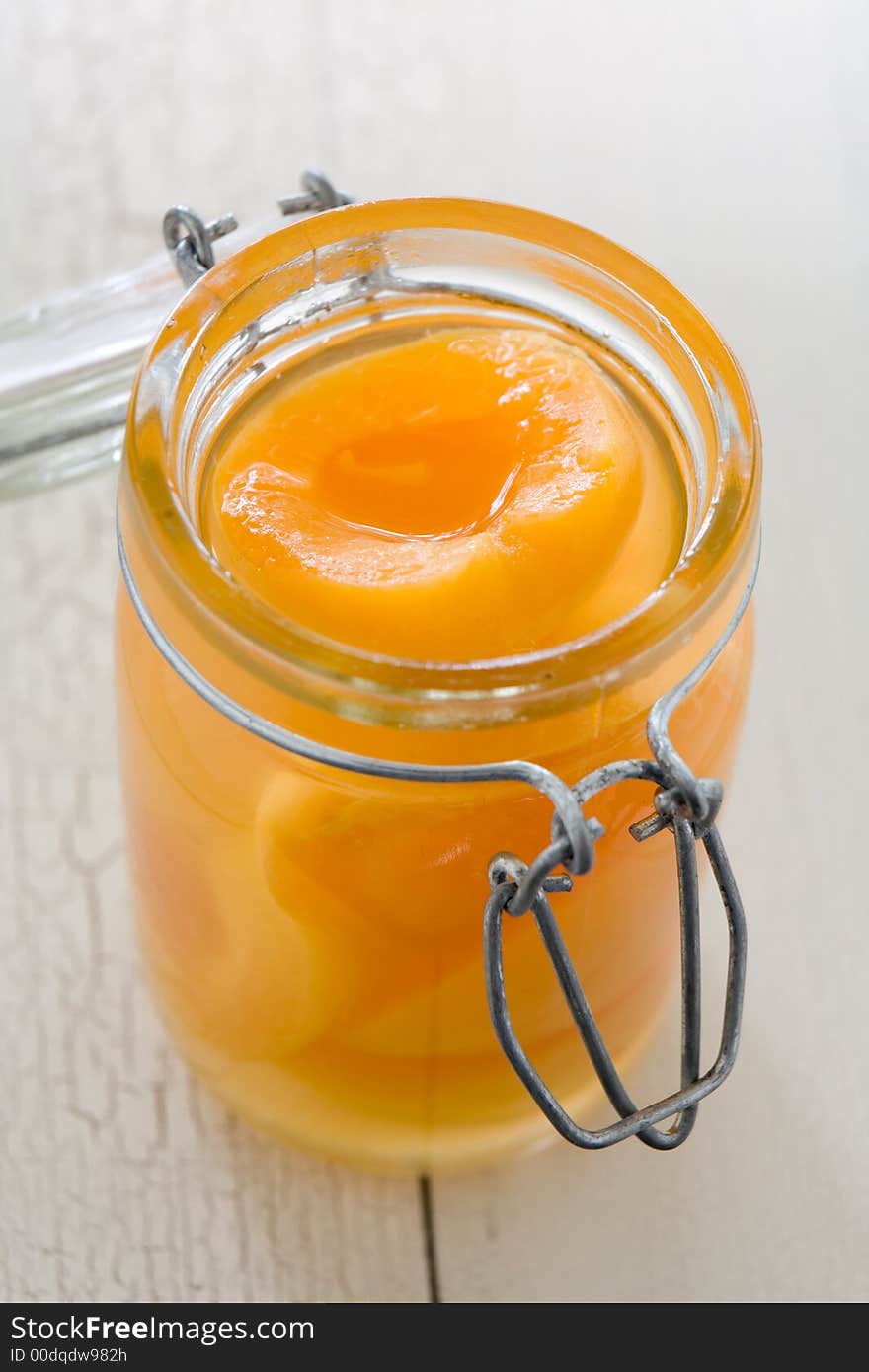 Peaches Mason Jar