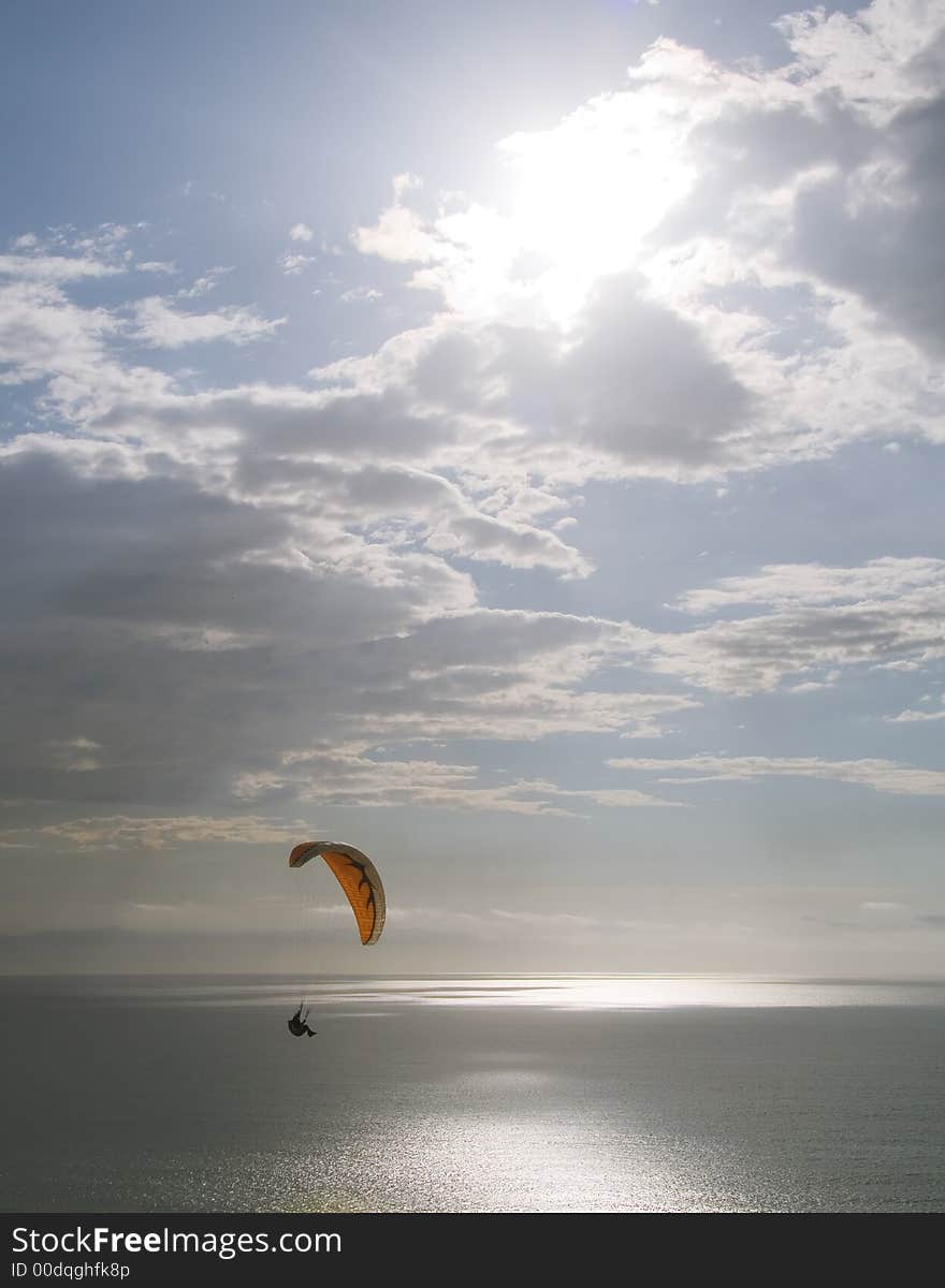 Soaring over the ocean