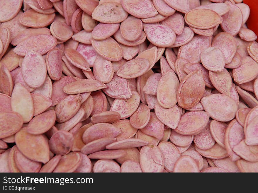 Small melon seeds sell in the market