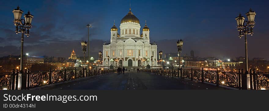 Evening view at crist the savor cathedral