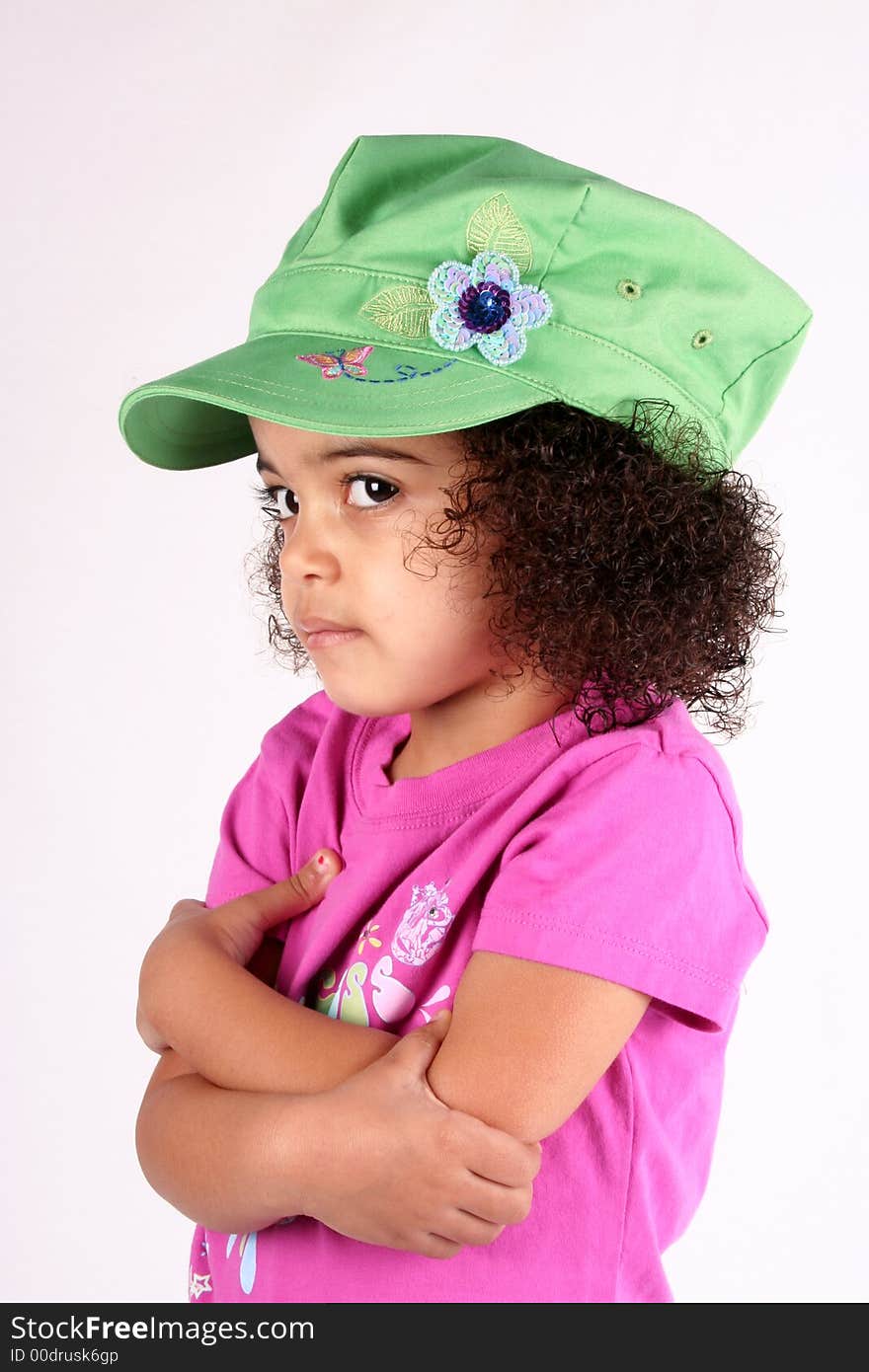 Girl In Green Hat