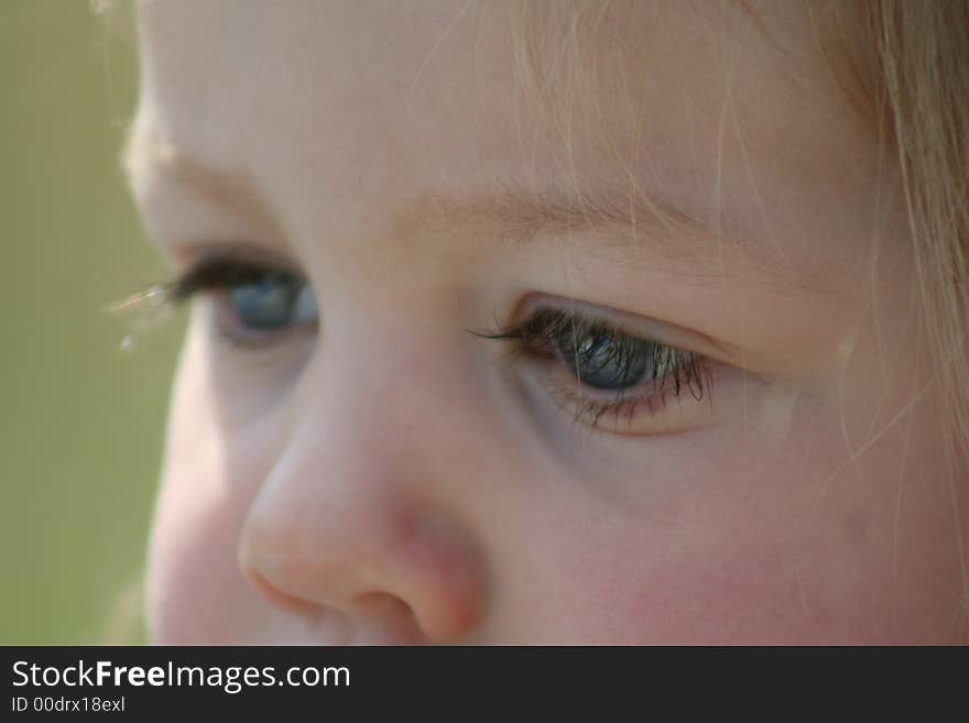 Close-up of a Little Girl