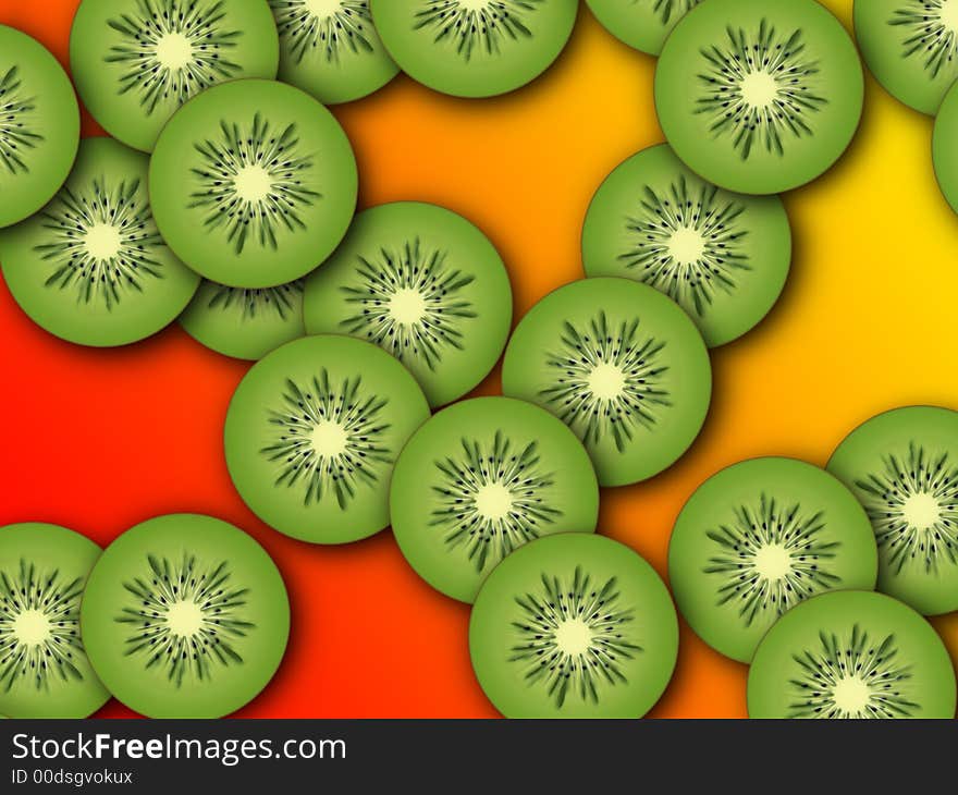 Background much tropical fruit kiwi of green colour. Background much tropical fruit kiwi of green colour