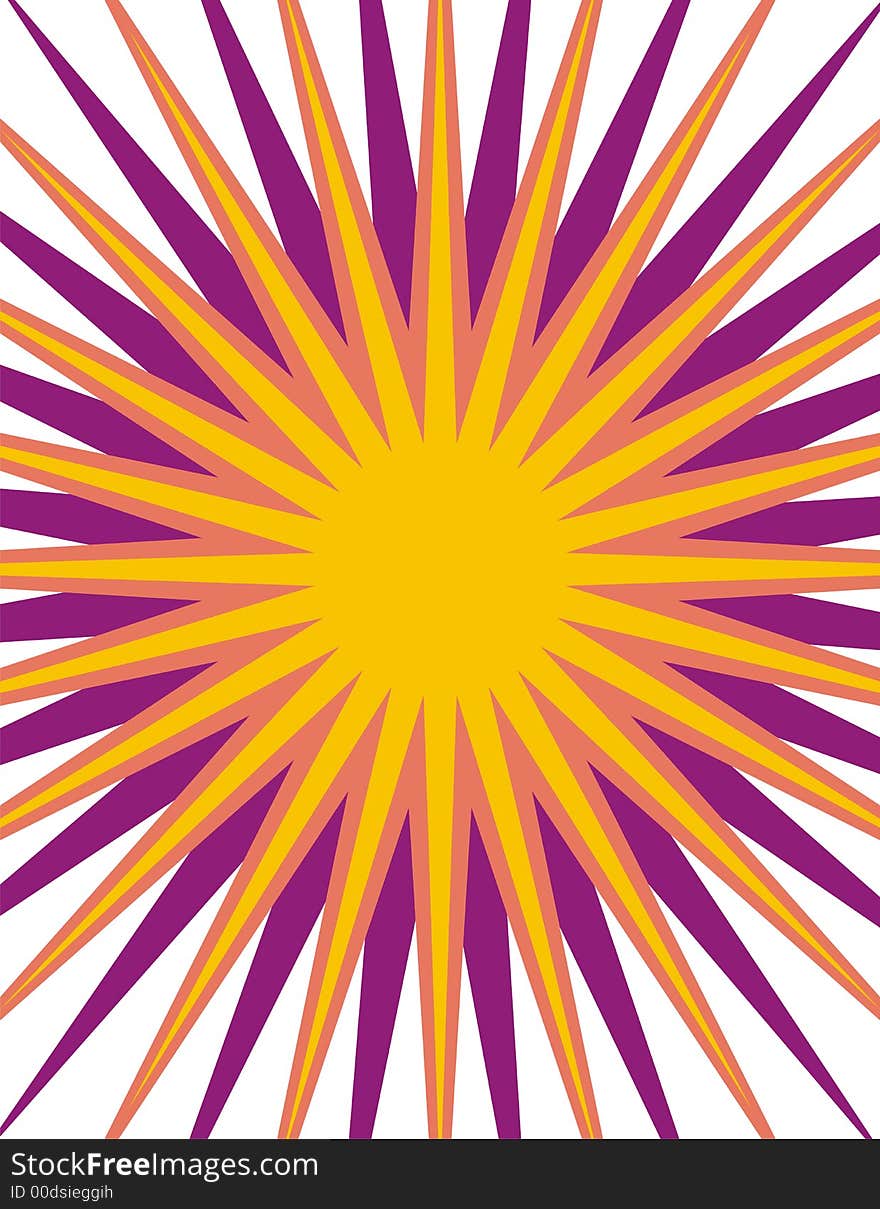 Abstract sun vector background. Colors can be changed very easily. Abstract sun vector background. Colors can be changed very easily.